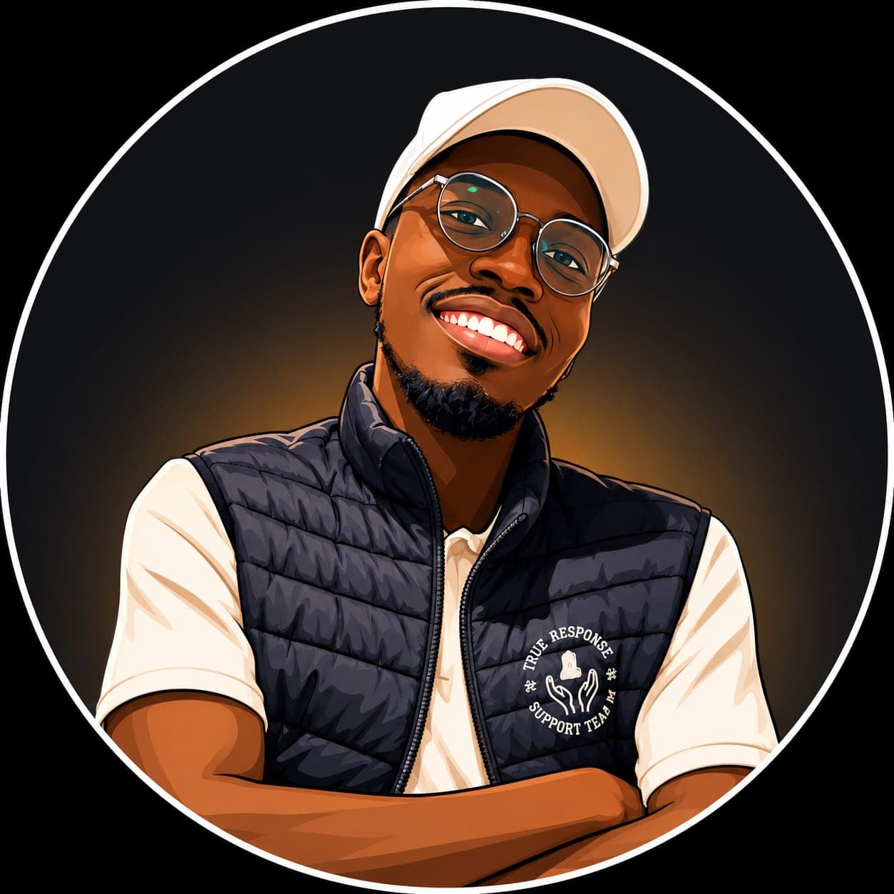 Illustrated portrait of Ivan Bowen